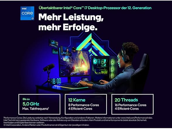 Intel Core i7-12700K Gaming Desktop Processor with Integrated Graphics