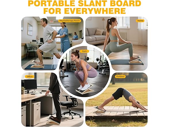 Grcill Slant Board for Calf Stretching