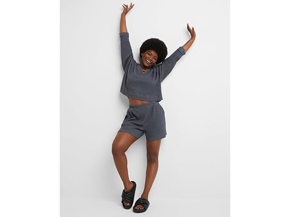 Hanes Women Originals Ottoman Crop Top