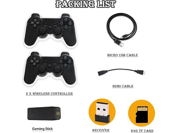 Retro Gaming Console M8 64G Wireless
