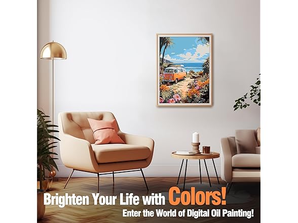 KURUMi Art DIY Paint by Numbers