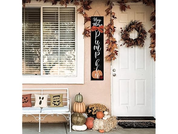 ARTUFAN  Fall Wooden Porch Sign