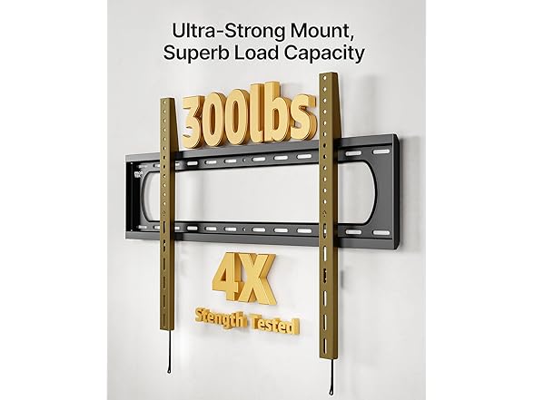monTEK Heavy Duty Fixed TV Wall Mount | 60-120"