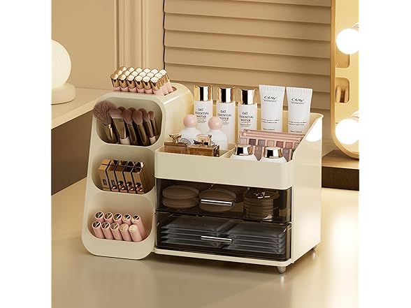 KQJS Makeup Organizer with Drawers