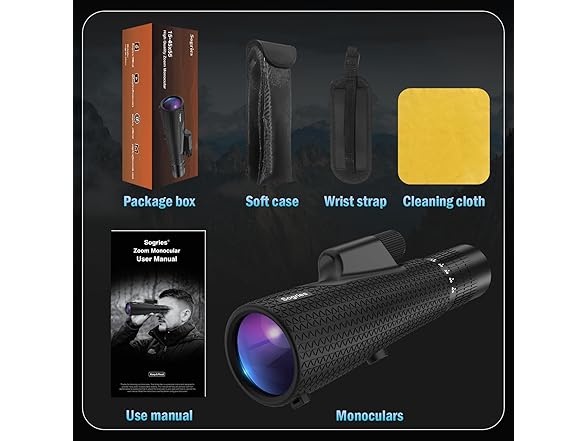 Sogries 15-45x55 Zoom Monocular Telescope