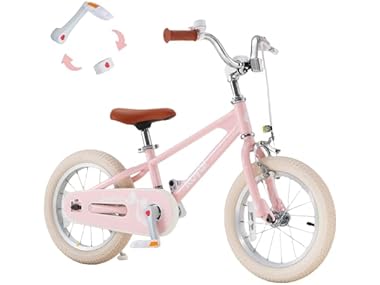 $59.99, Was $249.99, 76% Off! RoyalBaby EZ Kids Bike, 14 Inch, Pink dealfomo