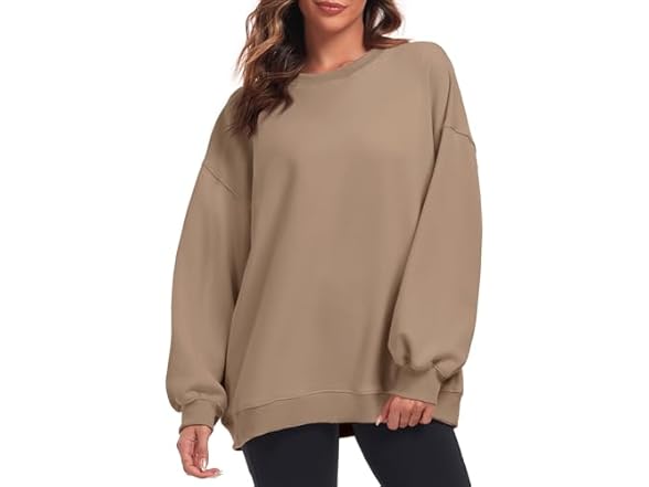 Fkeep Women Oversized Sweatshirt Women Crew Tops