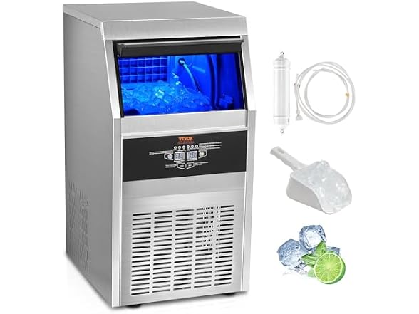 110V Commercial Ice Maker 80-90LBS/24H with