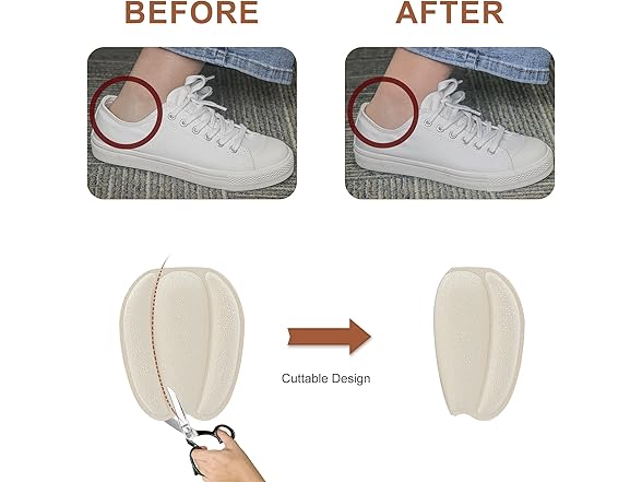 Heel Grips Liner Cushions Inserts