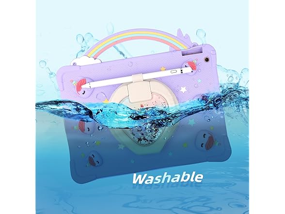 Super Cute Rainbow Handle Unicorn Case