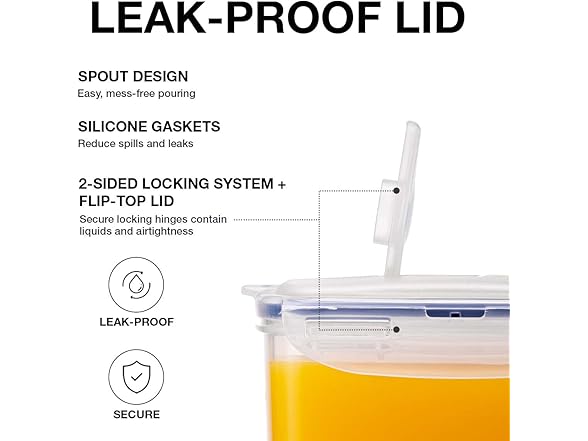 LocknLock Fridge Jug with Handle