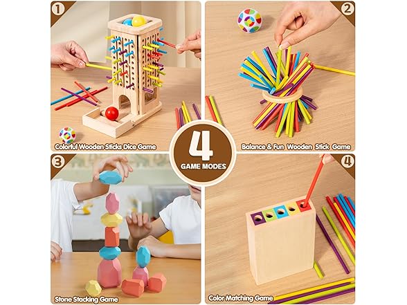 zeewoo Montessori Wooden Board Game