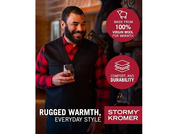 Stormy Kromer Men (3X-Large Tall) Button Vest