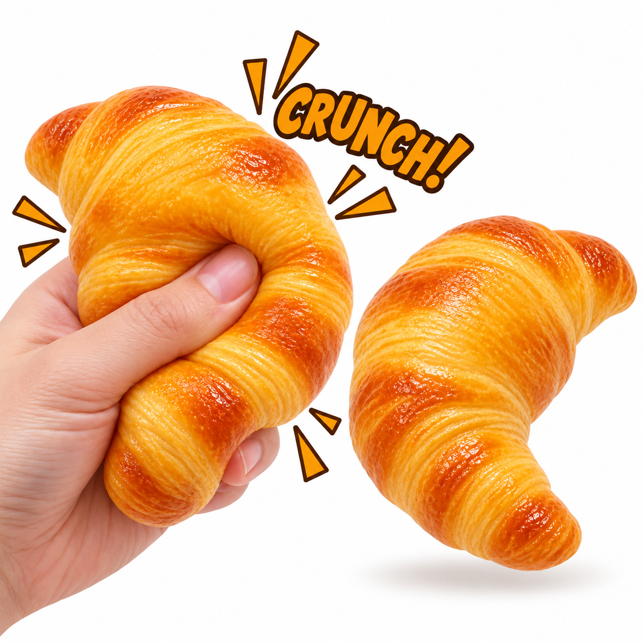 Croissant Crunch Squishy 2-Pk - Gallery 4