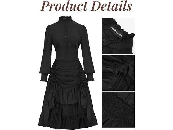 Scarlet Darkness Women (XL) Victorian Dress Dress