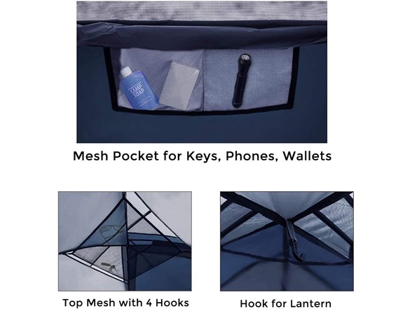 Pacific Pass 6 Person Dome Tent w/ Removable Rain Fly