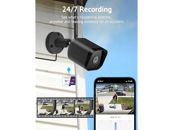 La View B9 Outdoor Security Cameras 1080P 2PK Black