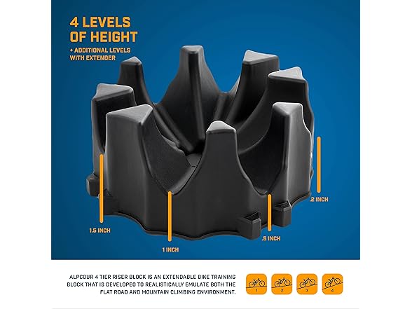 Alpcour Bike Trainer 4-Tier Riser