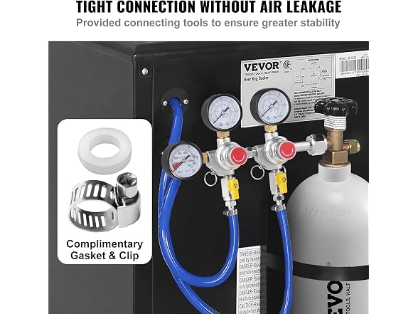 Double Gauge Regulator, CO2 Regulator Gauge with