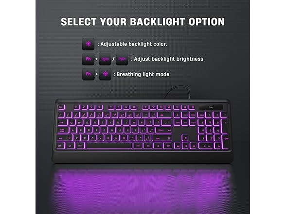 Luzarriba Wired Backlit Keyboard for Mac