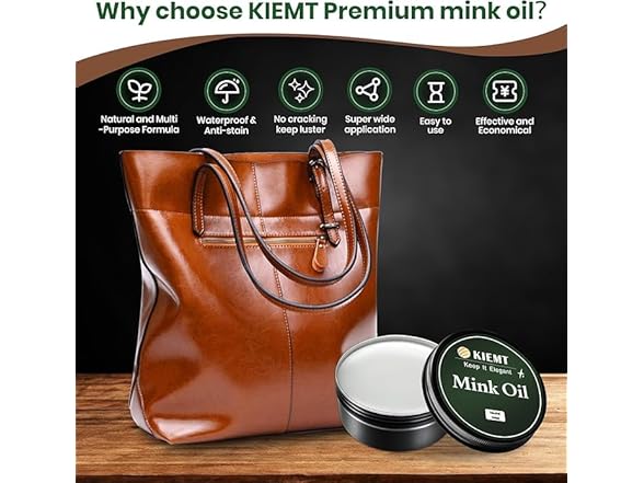 KIEMT Premium Mink Oil Leather Condition