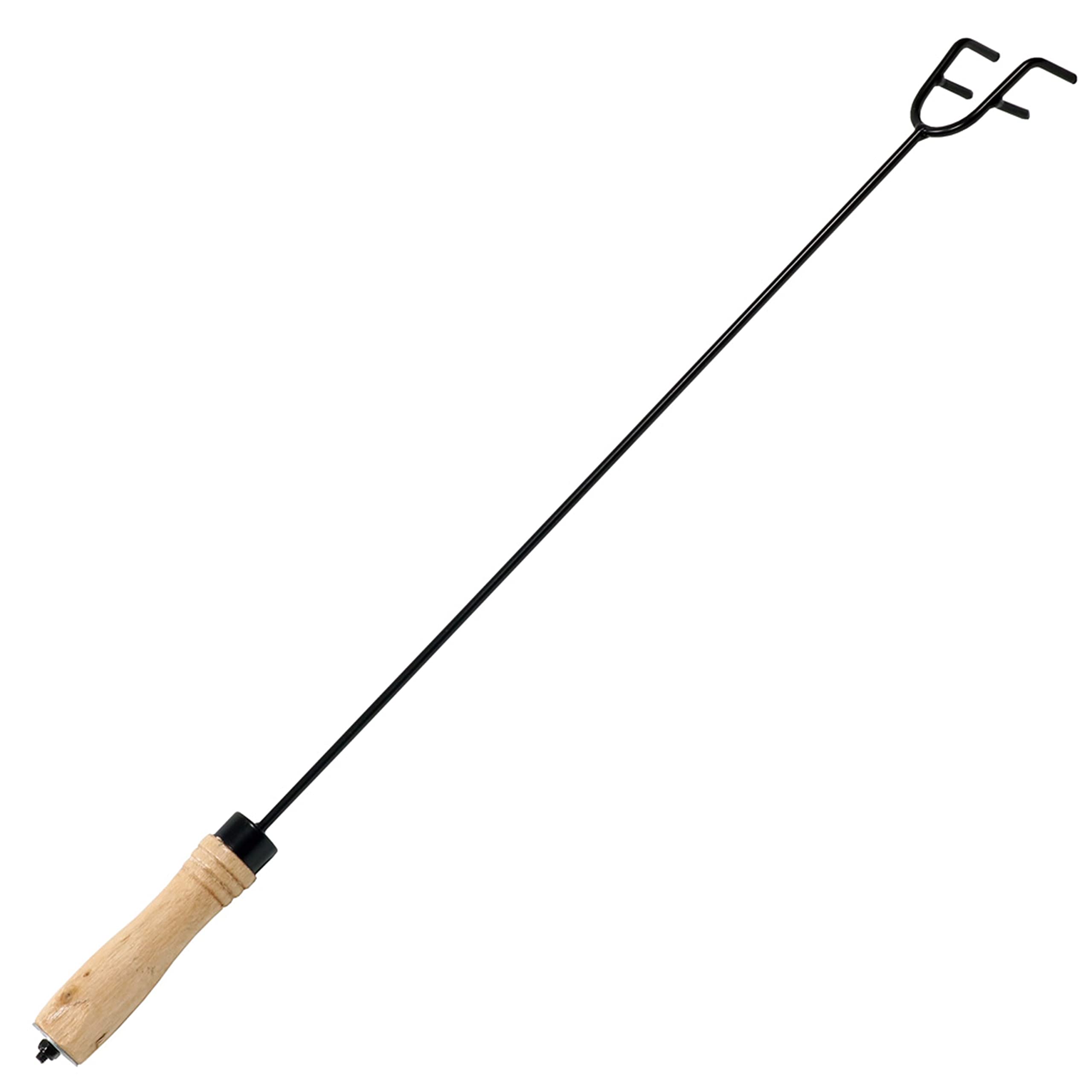 Sunnydaze 26" Fire Pit Poker with Wood Handle - Gallery 8