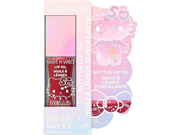 wet n wild Hello Kitty Glitter Lip Oil: Your Choice