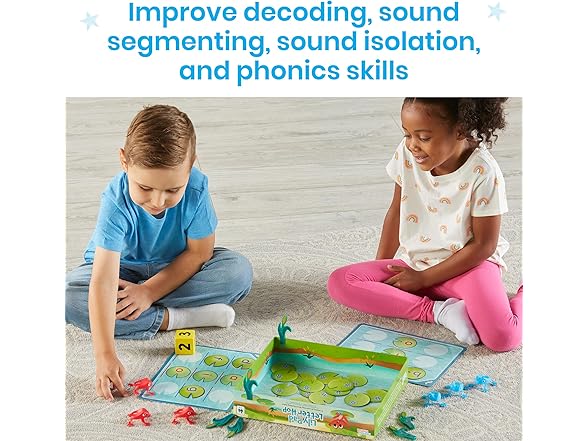 hand2mind Lily Pad Letter Hop, CVC Word Game