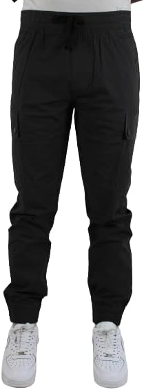 Bay York Men's Cargo Pants with Exposed Twill Tape