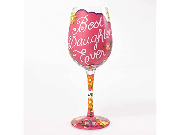 Hand-Painted Artisan Wine Glass, 15 oz.