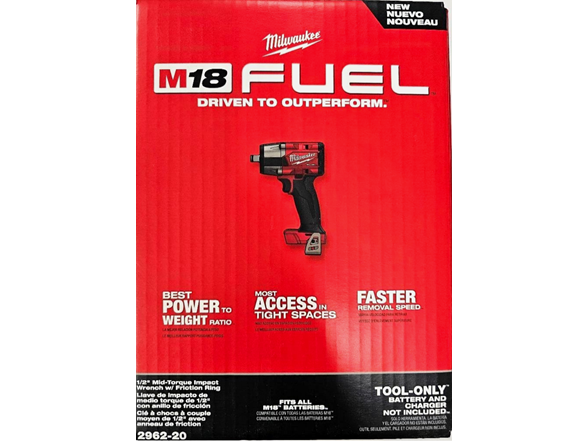 Milwaukee 2962-20 Gen-2 18V BL 1/2in Imp Wrench