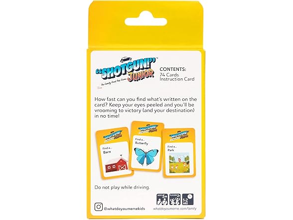 Shotgun Junior - Family Road Trip Game