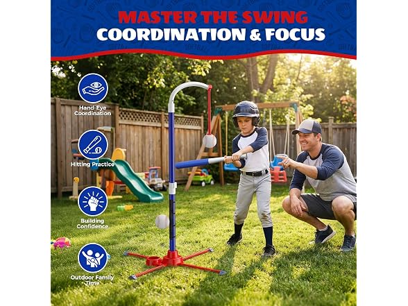 Latioi W1467 3-in-1 T Ball Set for Kids