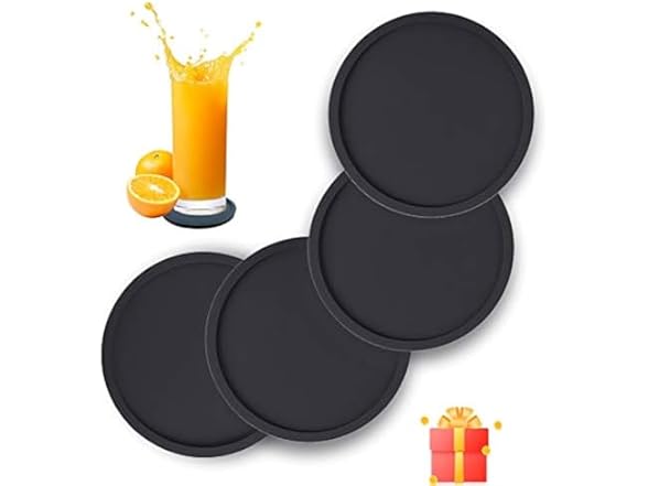 FANCY NOVA Silicone Drink Coasters