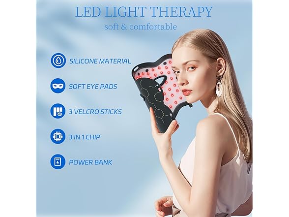 Devowellte BC607724040004 red light therapy mask