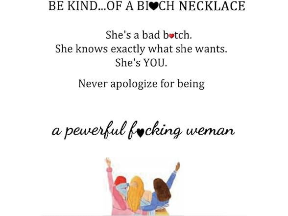 DIOWUS Be Kind Of A B Necklaces