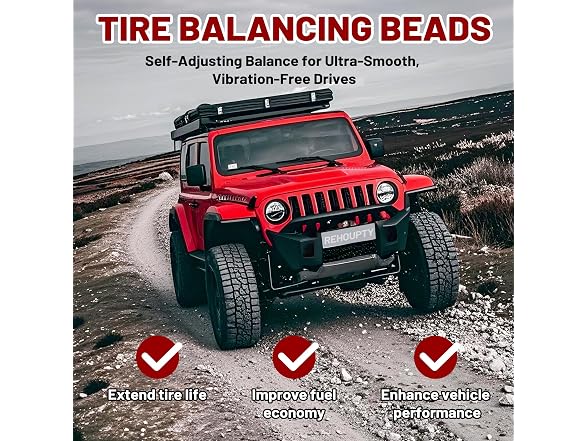 Tempered Glass Tire Balancing Beads