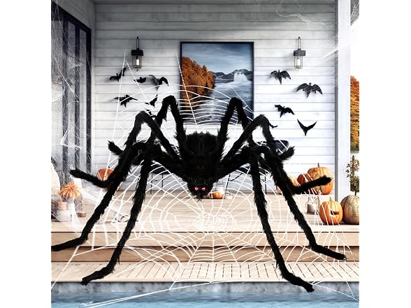 Nirohee 2 Pack Giant Spider Decoration