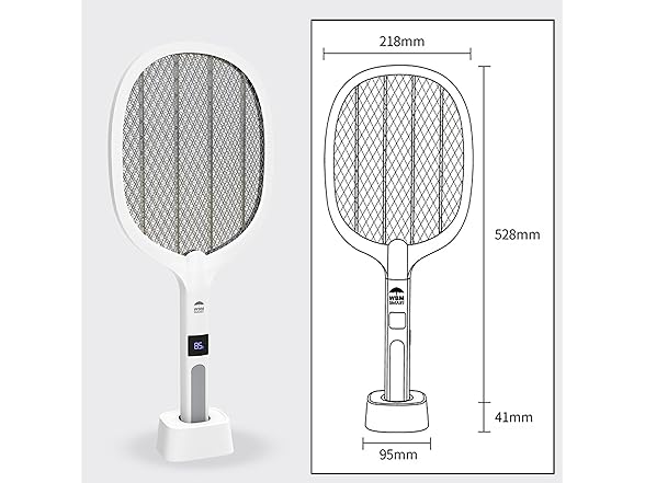 WBM Bug Zapper Lamp & Racket USB