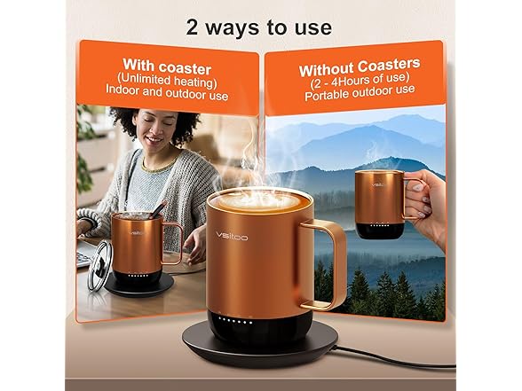 VSITOO S3 Pro Temperature Control Heated Coffee Mug
