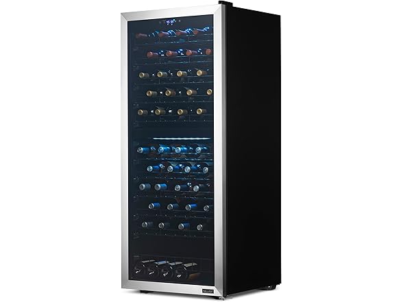 NewAir Freestanding Dual Zone Wine Fridge - 98 Bottle