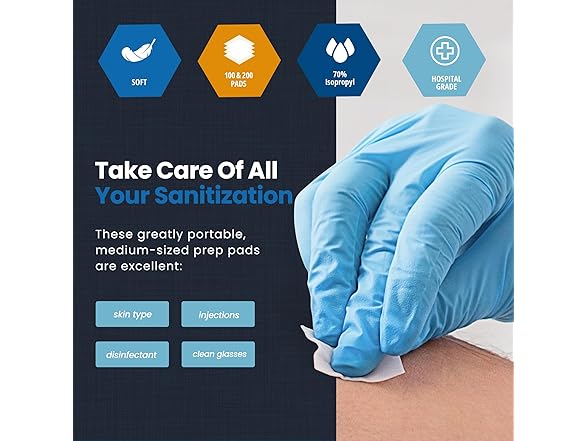 MED PRIDE Alcohol Pads (200ct)