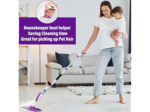 Purple Wet Spray Mop