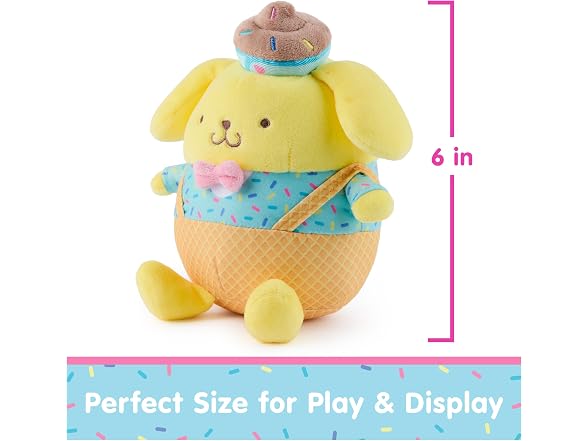 GUND Sanrio Pompompurin Ice Cream 6-Inch Plush