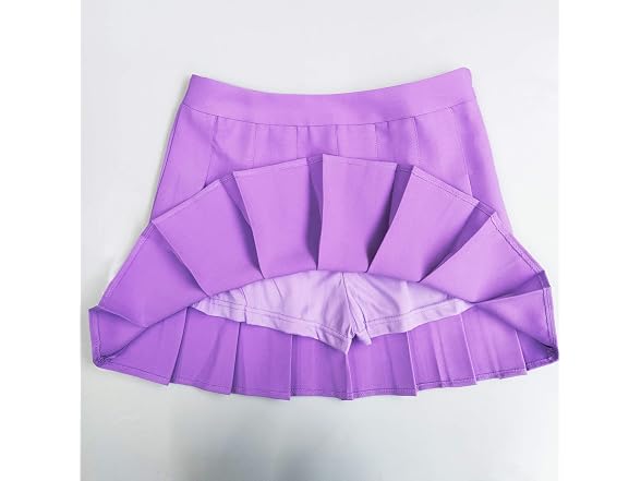 Tonchengsd Women (L) High Waist Pleated Mini Skirt
