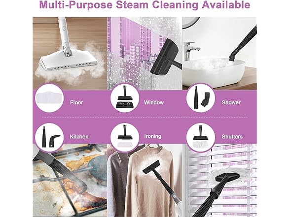 ACHTFACH 7 in 1 Rotated Steam Cleaner