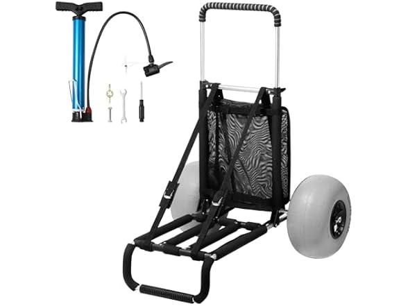VEVOR Beach Dolly with Big Wheels for Sand