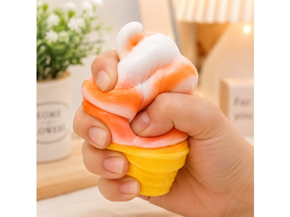 Titan Squishy Sensory Relief, Ice Cream Cone, 3PK