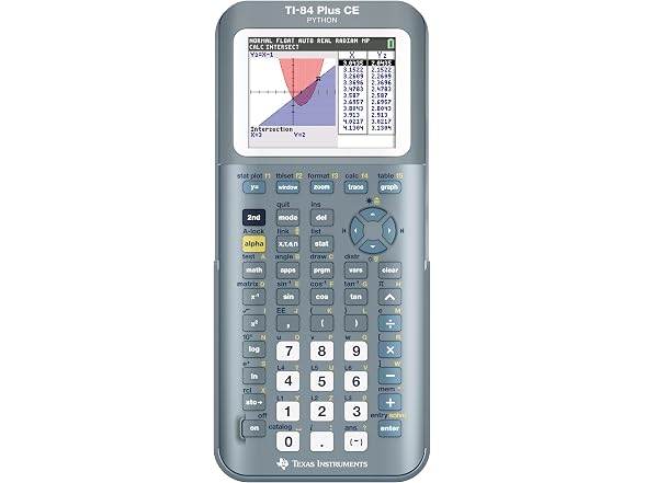 TI-84 Plus CE Graphing Calculator Texas Instruments, Fractal Frost (Open Box)