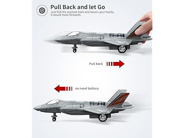 2 Pc Airplane Toys with Lights for Boys